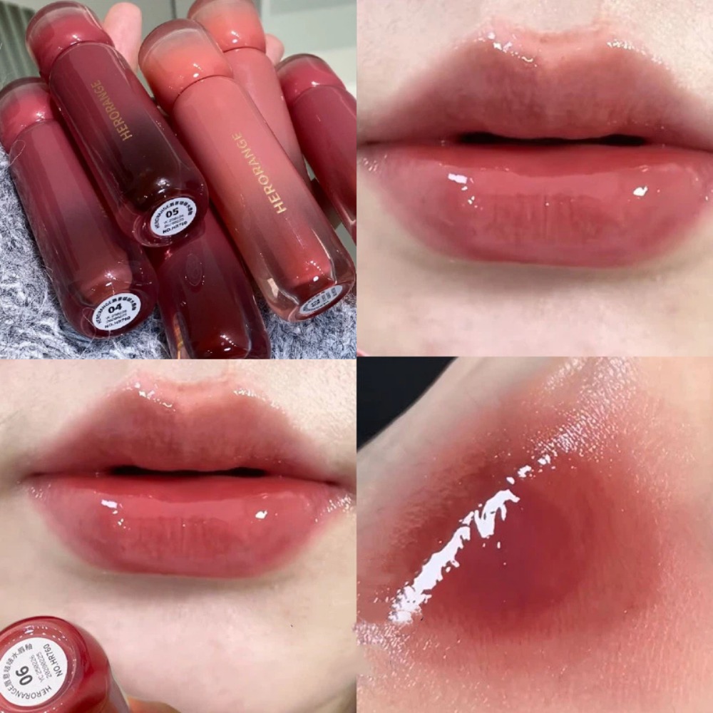 Lip Tint Korean - Gloss à lèvres rouge violet raisin