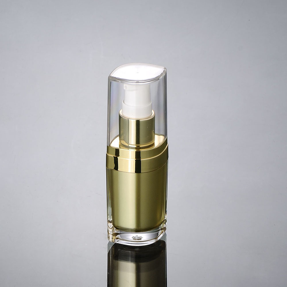 Essence Serum Toner - Bouteille acrylique dorée de 15ml, sérum/lotion/émulsion/fond